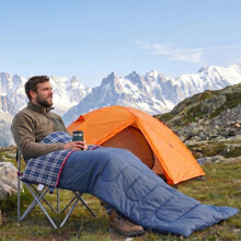 Mountview Camping Sleeping Bag Single Waterproof Warm Soft Adult Hiking 3 Season