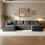 Levede Flexible Modular Sofa Cozy Memory Foam Corduroy Corner Convertible Couch 1