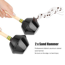 Sand Hammer Percussion Toy for Preschool Children 2 Pieces