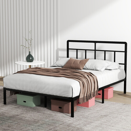 (4FT6 Double) Levede Heavy Duty Metal Platform Bed Dbl/SD