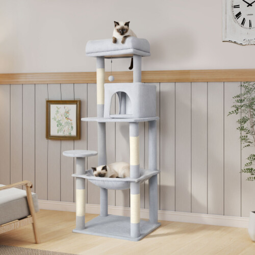 Skylos 143cm Cat Tree Multilevel Scratching Post