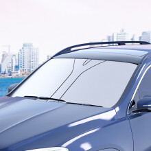 Portable SUV Truck Windshield Sunshade Foldable Dual Ring