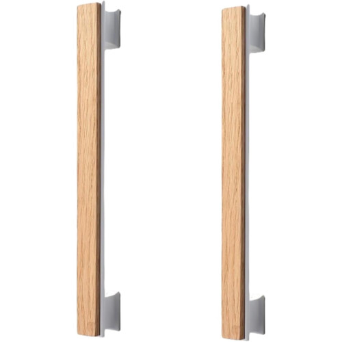 Wooden Drawer Knobs Chinese Style Black Walnut 2 pcs