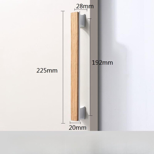 Wooden Drawer Knobs Chinese Style Black Walnut 2 pcs 1