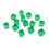 200Pcs 6 Side 8mm Clear Dices DIY Educational Dices-Green 1