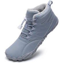 Chaussures de Trekking Homme Bottines Hiver Barefoot Imperméables Bleues 38 UE — chaussures randonnée homme