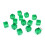 200Pcs 6 Side 8mm Clear Dices DIY Educational Dices-Green 4