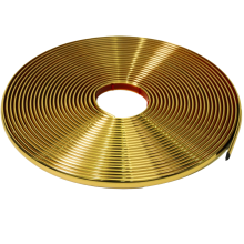 JSIWOTH Flexible Decorative Strip 16 m Self-Adhesive 10x2,5 mm Gold — gold decorative molding, self adhesive molding