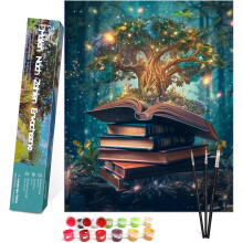 Paint by Numbers DIY Painting Set 40 x 50 cm Tree — paint by numbers, painting kit, tree painting, diy painting