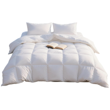 Couette d’Été en Duvet Anti-Allergique Légère Aérienne en Coton 135x200 cm Blanc — couette respirante, linge lit bio
