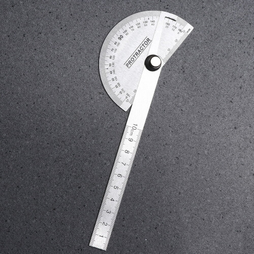 Stainless Steel Protractor 180 Degree Angle Ruler 2