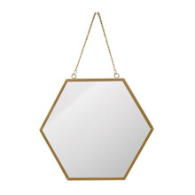 Hexagon Wall Mirror Vintage Style Wall Mounted Mirror
