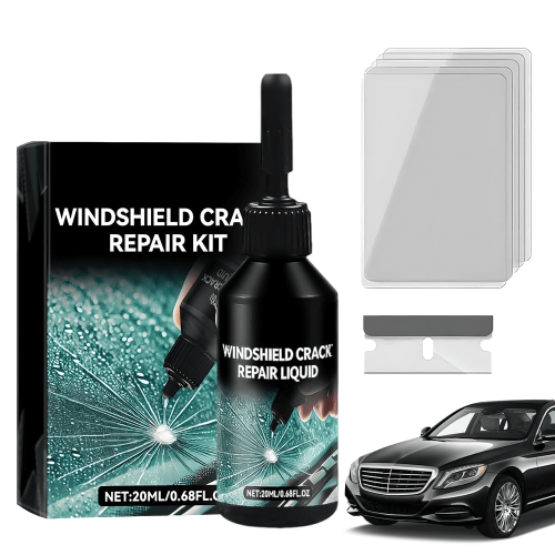 JUNISHU Windshield Crack Repair Kit Black
