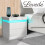 Levede RGB LED High Gloss 2-Drawer Nightstand 1