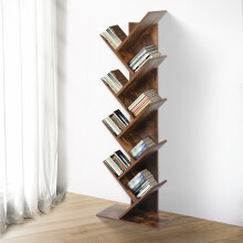 Levede 8-Tier Wooden Tree Bookshelf Display