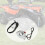 Motorcycle Twist Throttle Grip with Cable Silver 8