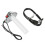 Motorcycle Twist Throttle Grip with Cable Silver 3