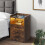Levede Bedside Table Nightstand USB Charger 1
