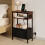 Slim Side Table with Charging Station Storage 1
