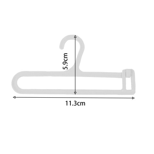 Cotton Doll Clothes Rack for 15–20cm Dolls White Mini 1