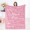 Purple Throw Blanket Inspirational Gift 30x40in 1