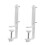 T-Shaped Tabletop Pegboard Stand Pair 7