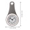 Bathroom Clock Grey Wall Decor 20.5x10.5 cm 2