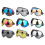 Winddichte Motorrad-Schutzbrille, Bubble Shield-Brille mit-Rot 2