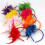 Karneval-Party-Haarband mit Federn,-Blau 5