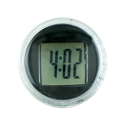 Motorcycle Handlebar Mount Clock Black Compact 2