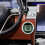 Motorcycle Handlebar Mount Clock Black Compact 7
