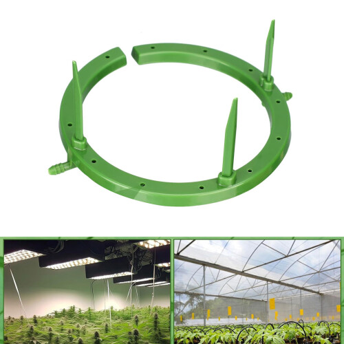 Effiziente Gartenbewässerungslösung mit Tropfemitterringen, 1