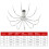 10Pcs Squid Hook Barbed Umbrellas Hook Cuttlefishes Squid-15MM 5