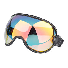Winddichte Motorrad-Schutzbrille, Bubble Shield-Brille mit-Rot