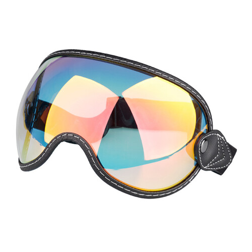 Winddichte Motorrad-Schutzbrille, Bubble Shield-Brille mit-Rot