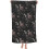 Black Gothic Floral Beach Towel Microfiber 32x52 in 1
