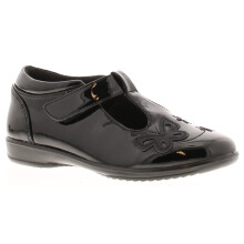 (Black, 11 (Children's)) Princess Stardust Girls Shoes School Infants Esme black UK Size