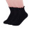 Women Ankle Socks Lace Edge Solid Color 3 Pairs White 1