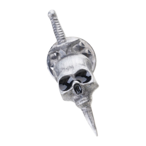 Retro Schädel Kreuz Dolche Brosche Einzigartige Kleidung Pin-C