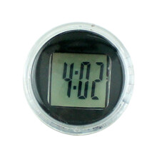 Motorcycle Handlebar Mount Clock Black Compact