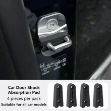 Türdämpfer-Pufferpolster zur Vibrationsdämpfung, schwarz – 4 Stück