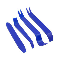 Werkzeugset zum Entfernen von Autoverkleidungen, Kunststoff-Hebelwerkzeuge für Armaturenbrett und Türen, 4-teilig, Blau (Upgrade)
