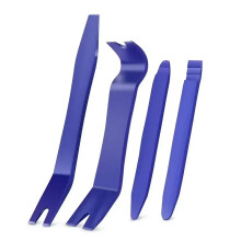 Werkzeugset zum Entfernen von Autoverkleidungen, Kunststoff-Hebelwerkzeuge für Armaturenbrett und Türen, 4-teiliges Set – Blau