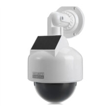 Symulacyjna Kamera BezpieczeńStwa z MigająCą Diodą LED ObróT O 360 Manekin CCTV KopułKowy Monitor WewnęTrzny/ZewnęTrzny Zasilany