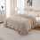 Brown Caramel Fleece Sofa Throw Blanket 6