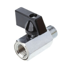 Brass Mini Ball for Valve 1/4" BSP Male to Female Thread Air