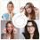 Eyeglass Strap Adjustable Anti-Slip White 2 Pcs 7