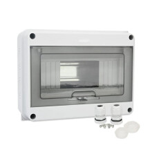 8 Way Circuit Breaker MCB Distribution Protection Box with DIN Rail, IP65 Waterproof,for Indoor and Outdoor