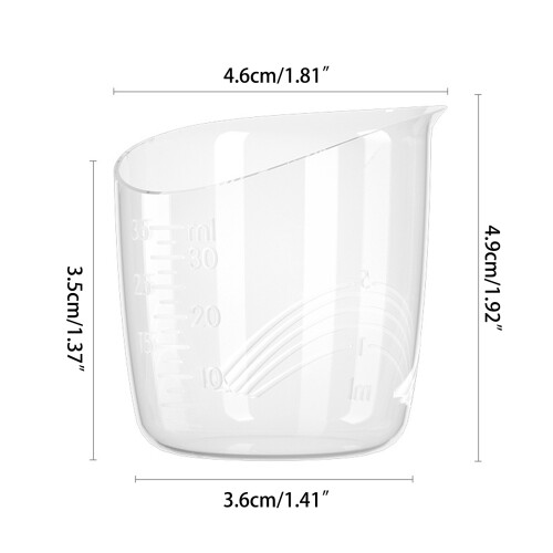 4er-Set Stillbecher für Neugeborene, kleiner Messbecher mit 2