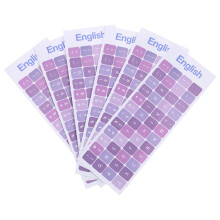 Keyboard Stickers Universal English 6 Pcs